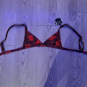 Snake skin bikini top